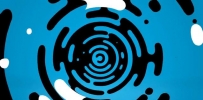 创意2D手绘流体特效的logo揭示开场动画
