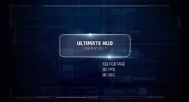 103个科技感HUD动画元素2K视频素材 Footage Hud Pack